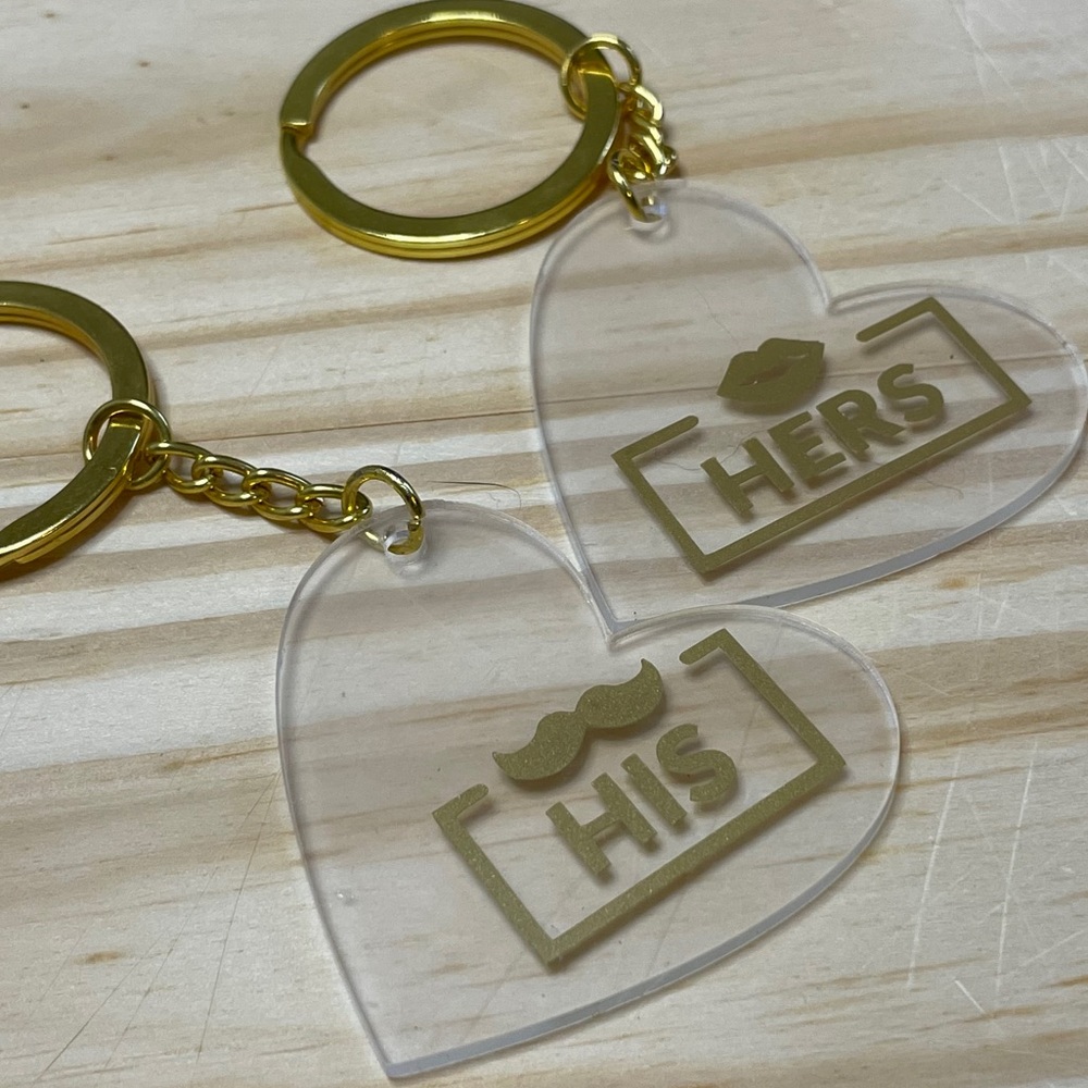 Acrylic Heart Keychain - Picture 5 of 7